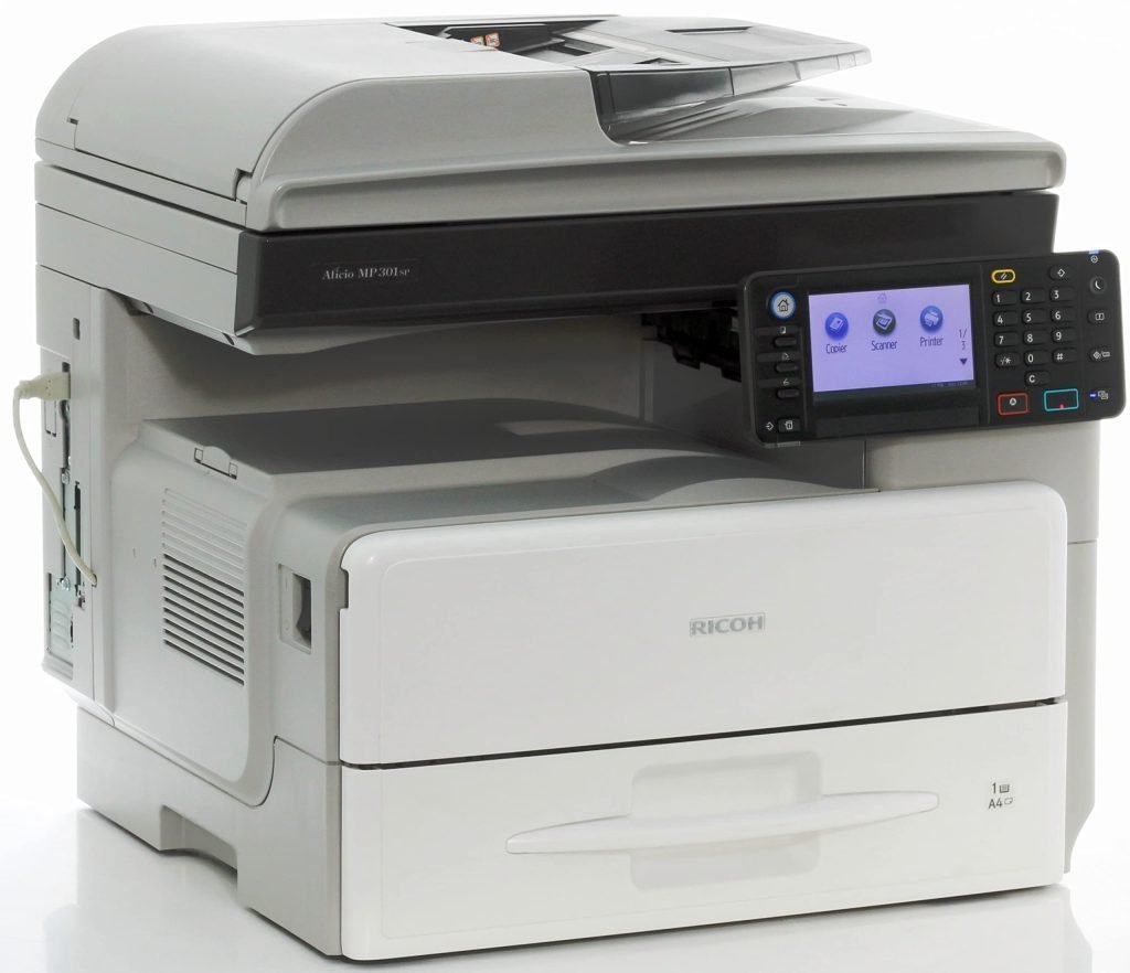 Ricoh MP 301: ماكينة تصوير مكتبية ذكية بالأبيض والأسود 1 Ricoh MP 301: ماكينة تصوير مكتبية ذكية بالأبيض والأسود 1