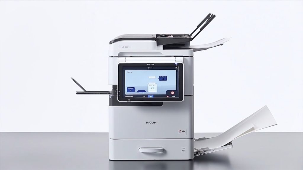 ماكينة Ricoh MP 305 Plus – أداء متكامل وحجم صغير يدعم A3 1 Ricoh MP 305 Plus
