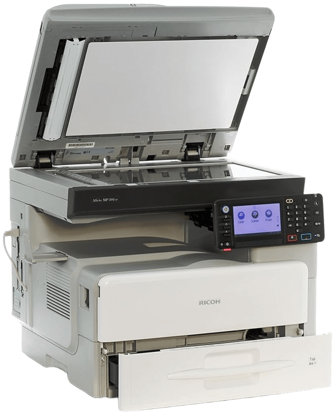 Ricoh MP 301 – ماكينة مثالية لمكاتب المحاماة والمحاسبة وسرعة تنجز أعمالك اليومية 1 Ricoh MP 301 – ماكينة مثالية لمكاتب المحاماة والمحاسبة وسرعة تنجز أعمالك اليومية 1