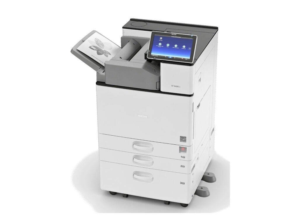 Ricoh SP 8400DN – طابعة أبيض وأسود احترافية للشركات التي تبحث عن السرعة والتحمل 1