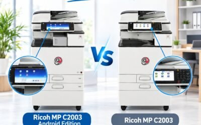 Ricoh MP C2003 العادية ولا Android؟ اعرف الفرق قبل ما تختار ماكينة التصوير
