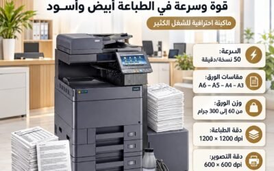 الرئيسية 9 ماكينة Kyocera TASKalfa 5002i.. قوة A3 للشغل الكبير ومعاها حبر وكابلات